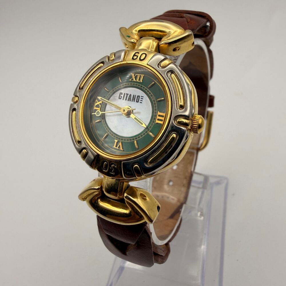 Elegant Vintage Gitano Two-Tone Quartz Watch - Late 80s/Early 90s Style